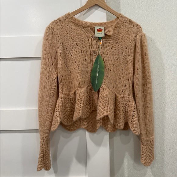NWT FARM Rio Pointelle Sweater - Picture 2 of 4